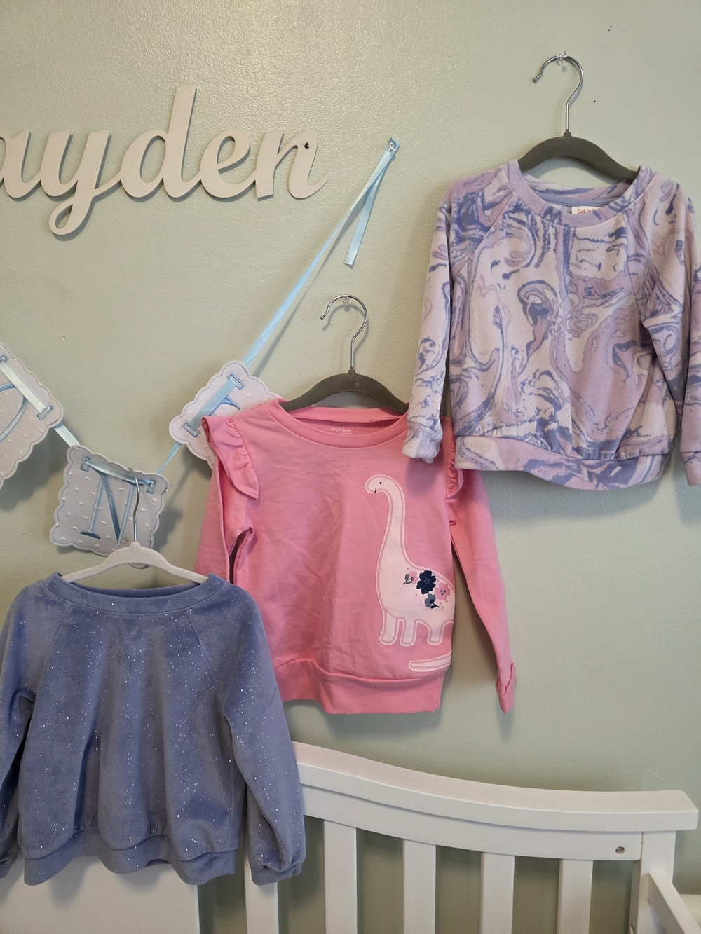 Cat & Jack Pink Dinosaur Crewneck Sweatshirt for Kids